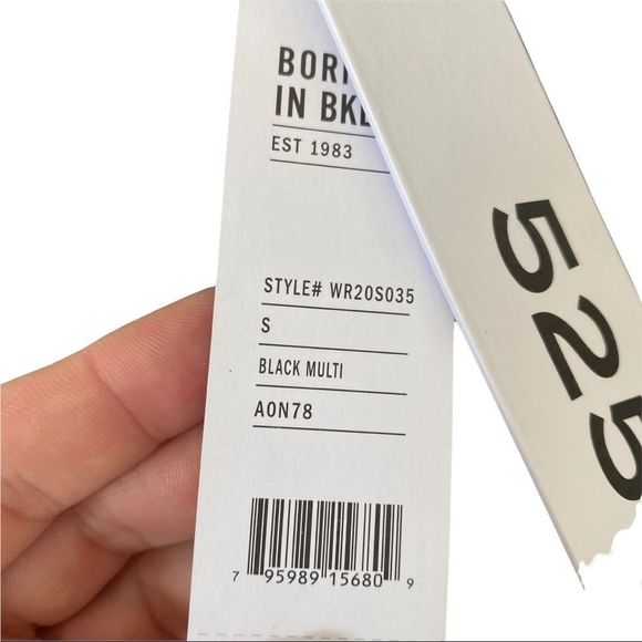 NWT 525 AMERICA WOMEN'S CONTRAST BUTTON UP RIBBED MAXI SWEATER DRESS BLACK/GREY - Picture 6 of 10